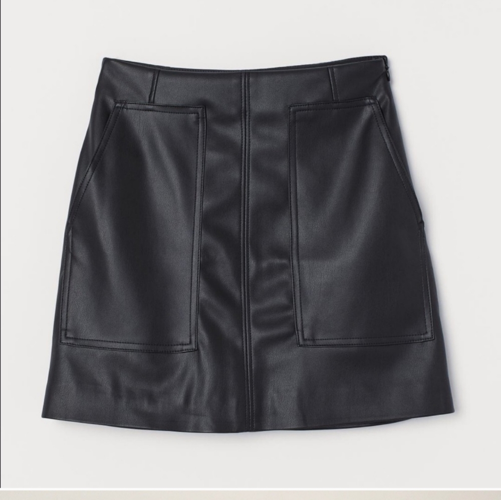 H&M leather skirt
